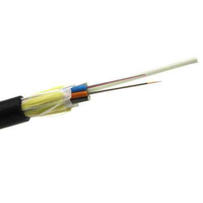 Single / Double Jacket Self Supporting Fiber Optic Cable G652D 24 32 48 72 96 144 Core