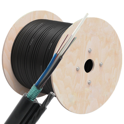 Self Supporting Figure 8 Fiber Cable GYTC8S Armored 48 Core Optical Fiber Cable