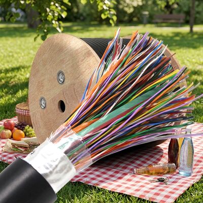 Telephone Cable Cat3 Cat5 20 25 50 100 300 Multipair Jelly Filled Telephone Cable