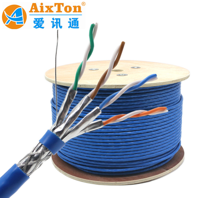 SSTP SFTP CAT8 CAT7E Cavo di rete 40G Alta velocità 2000Mhz doppio schermo 22AWG 23AWG Produttore