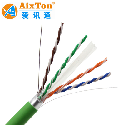 Cavo LAN da 1000 piedi Cat 6A Cavo di rete UTP con FTP 23AWG Cavo Ethernet di rame Cat6A per telecamere Cctv
