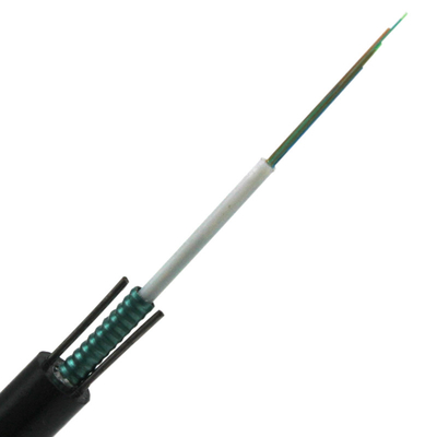 4-24 core GYXTW/GYFTW/GYTS/GYTA Single Armored Outdoor Fiber Optic Cable ((G652D) Fabbrica cinese