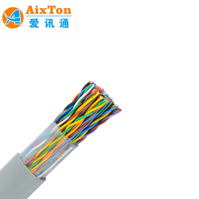 Cavo di comunicazione multi-pari 0,4 mm 0,5 mm cavo telefonico in rame nudo interno esterno 10 20 25 50 100 120 200 1200 coppie