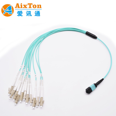 OM3/OM4 MPO Connector 12 Fibre MPO Trunk Cable 8/12/24F MTP MPO Cable per Data Center Room