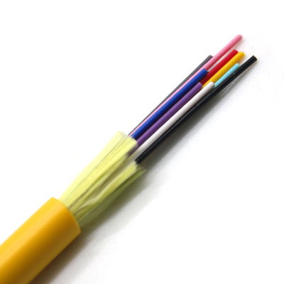 GJFJV 2 24 Core OEM giallo per interni monomodale multimodale multicore cavo in fibra ottica OM1 OM2
