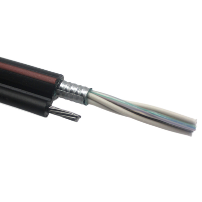 Messaggero aereo in acciaio GYTC8S Figura 8 Cable di fibra ottica auto-supportabile 12-144 CORE Lunghezza 1-5 km per tamburo di legno