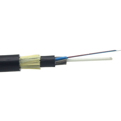 6 8 12 24 Core ADSS Optic Fiber Cable Single Mode double jacket LSZH