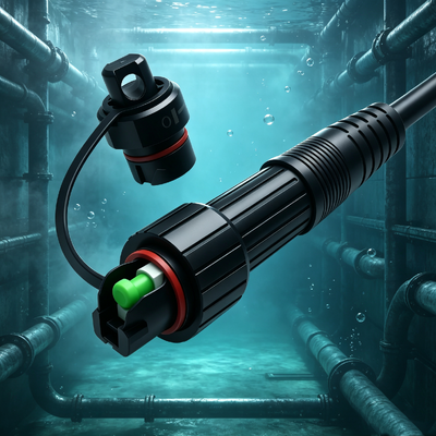 FTTH Armored SC/APC 5.0 Black Corning Fibre Ottica impermeabile