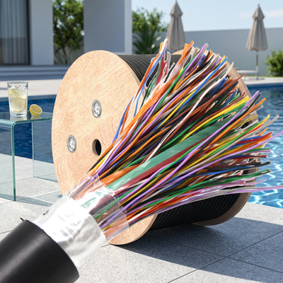 Cat3 UTP e FTP 24AWG 10 / 16 / 20 / 25 / 50 / 100 / 200 Cable telefonico indoor outdoor multi pair