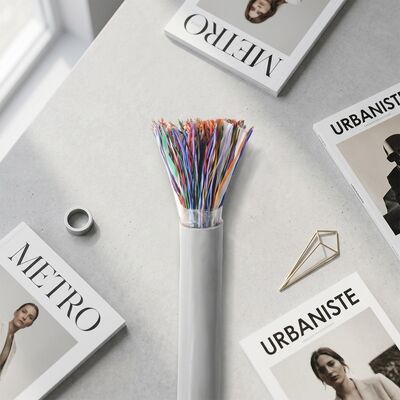 Cavo telefonico UTP a doppino intrecciato con anima in rame Cat3, 50/100 coppie